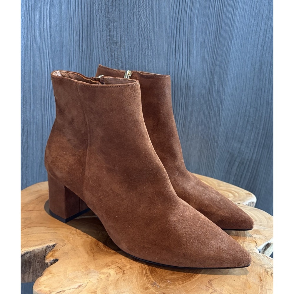 L'agence $445 NEW Jeanne 85MM Suede Ankle Boots Size 38.5 - Picture 3 of 6